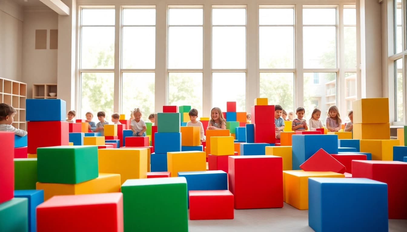 Find out more about colorful foam building blocks that inspire kids' creativity and playfulness.