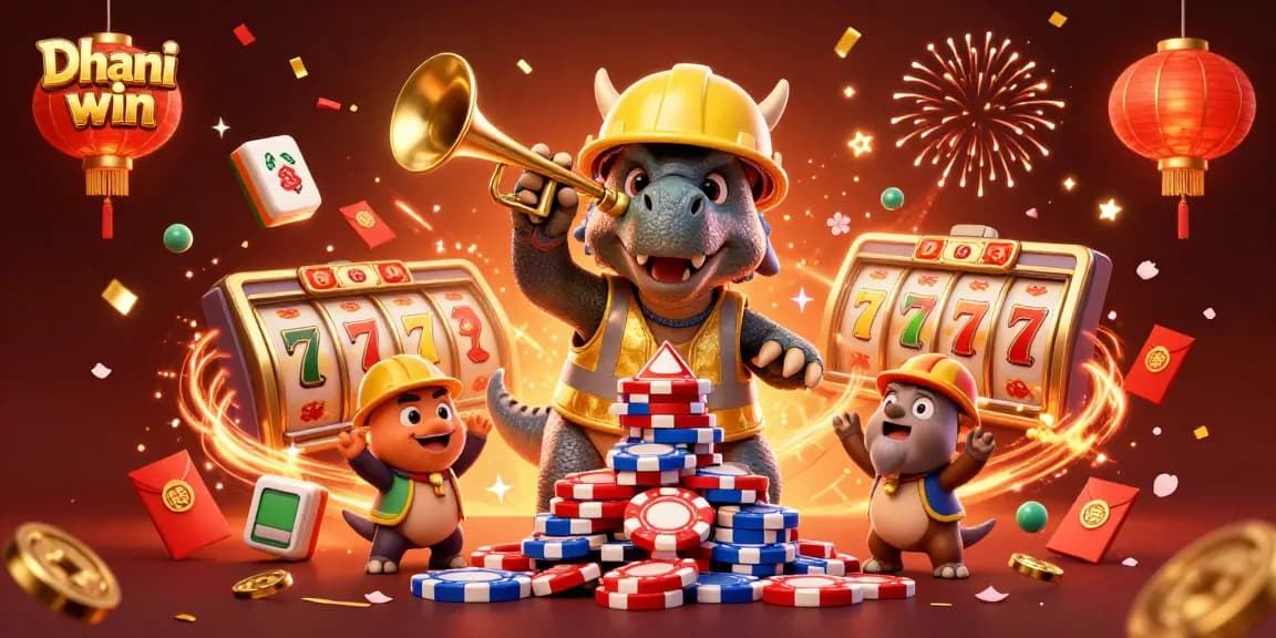 Dhani win players engage in an exciting casino adventure with dynamic slot games and colorful celebrations.