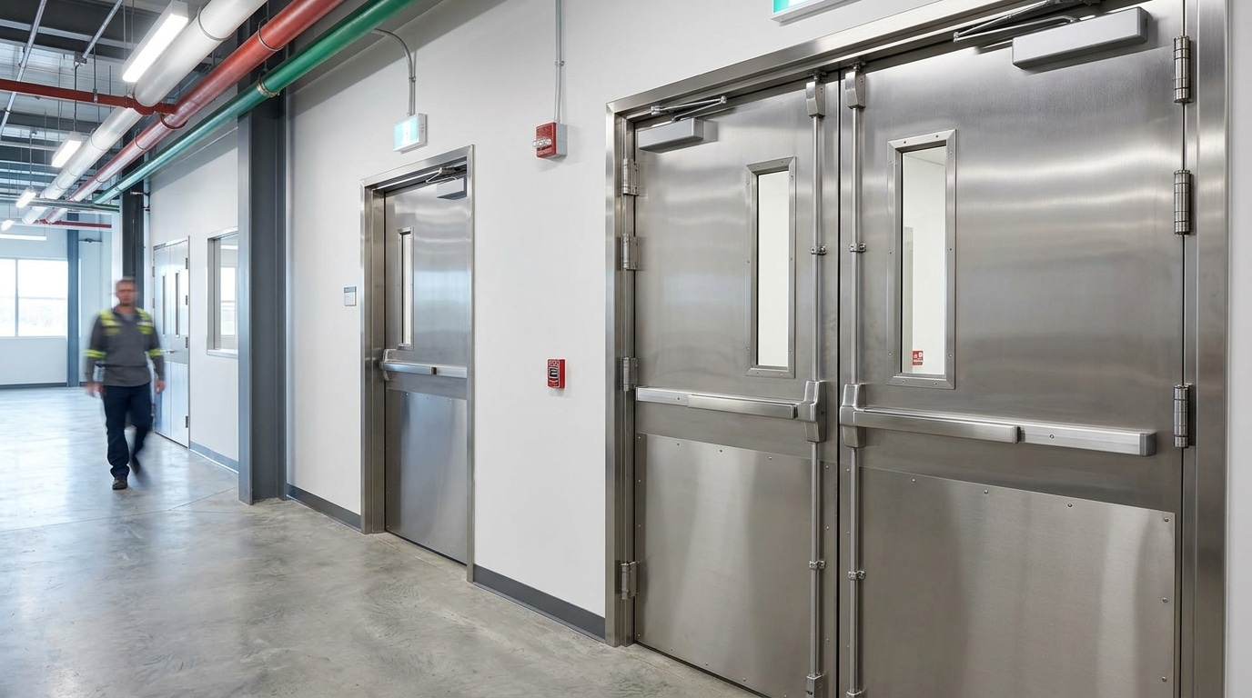 Swing Door Heavy-Duty Swing Door Installations for Industrial and High-Traffic Areas | Swing Door