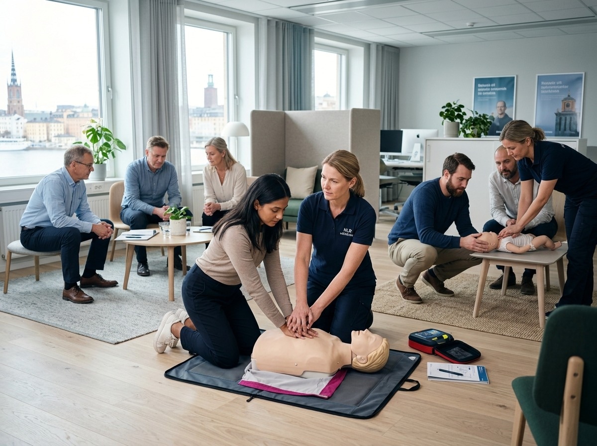 Ökad säkerhet på jobbet genom en professionell HLR utbildning Stockholm