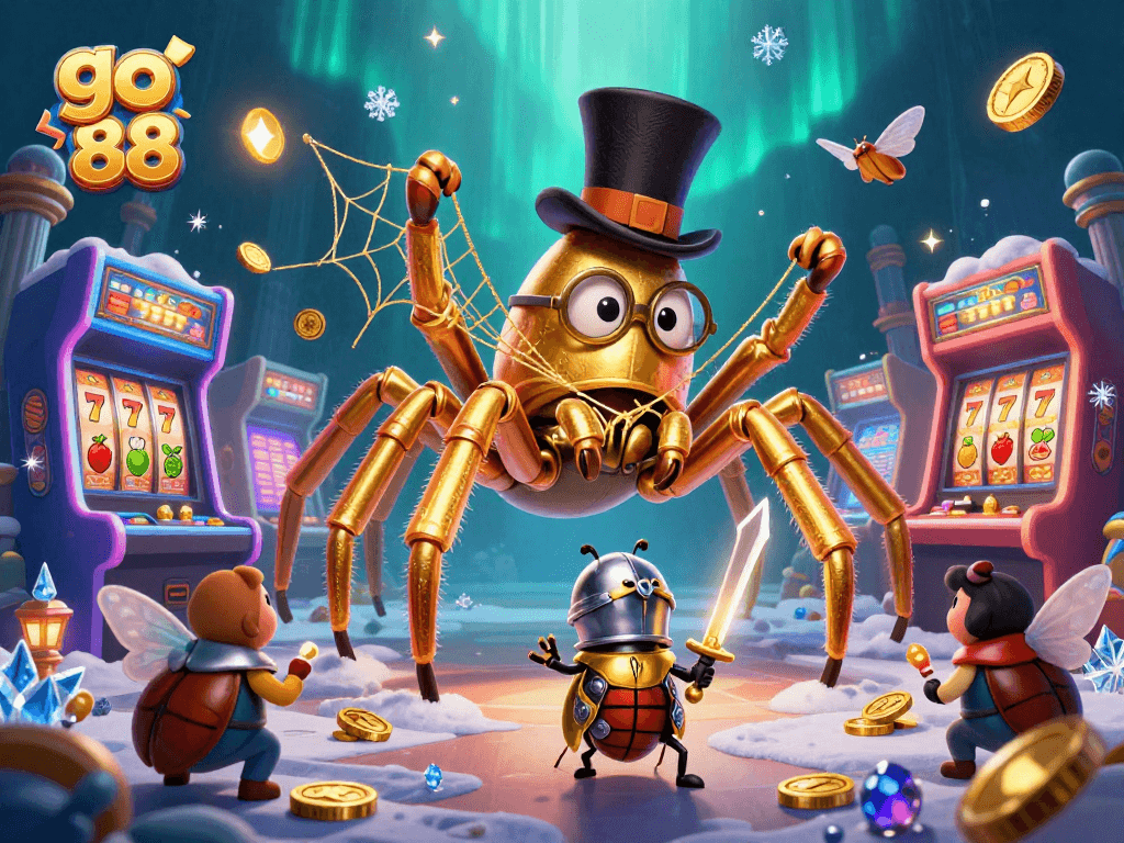 Engage with go 88 in this 3D illustration capturing vibrant casino excitement and dynamic gaming elements.