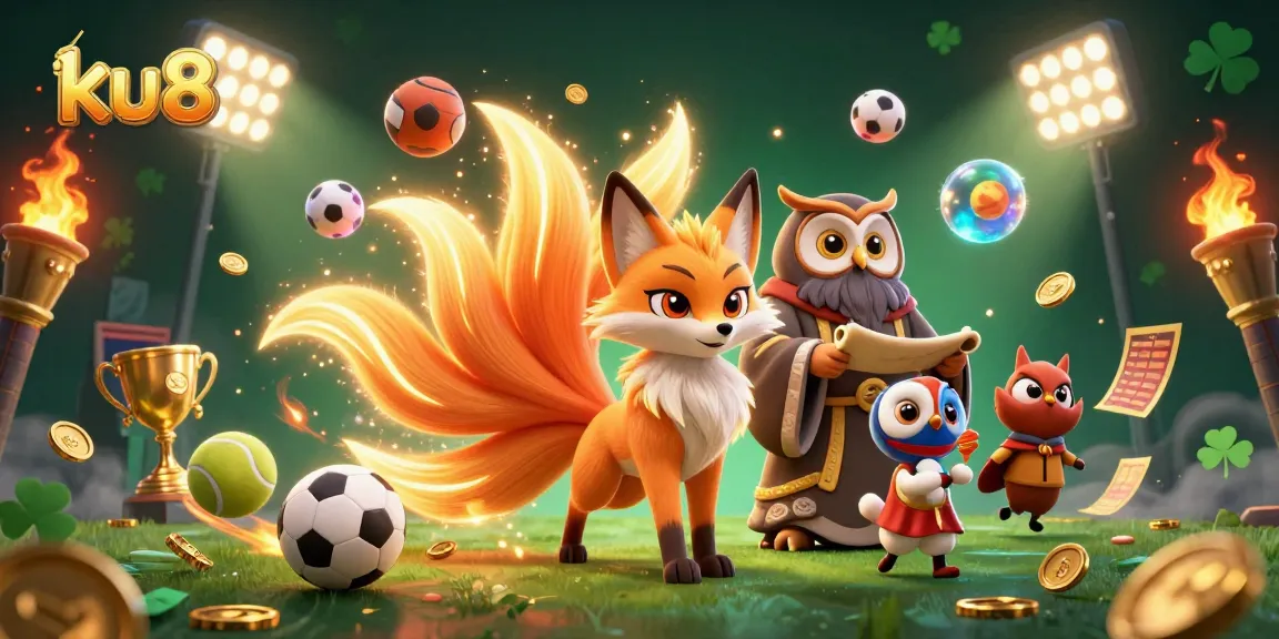 Place bets at ku88 and experience vibrant sports action with our nine-tailed fox and wise owl.
