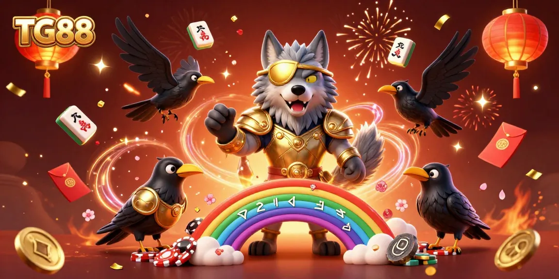 Feel the excitement with TG88 as Odin and ravens bridge a rainbow of gaming opportunities.