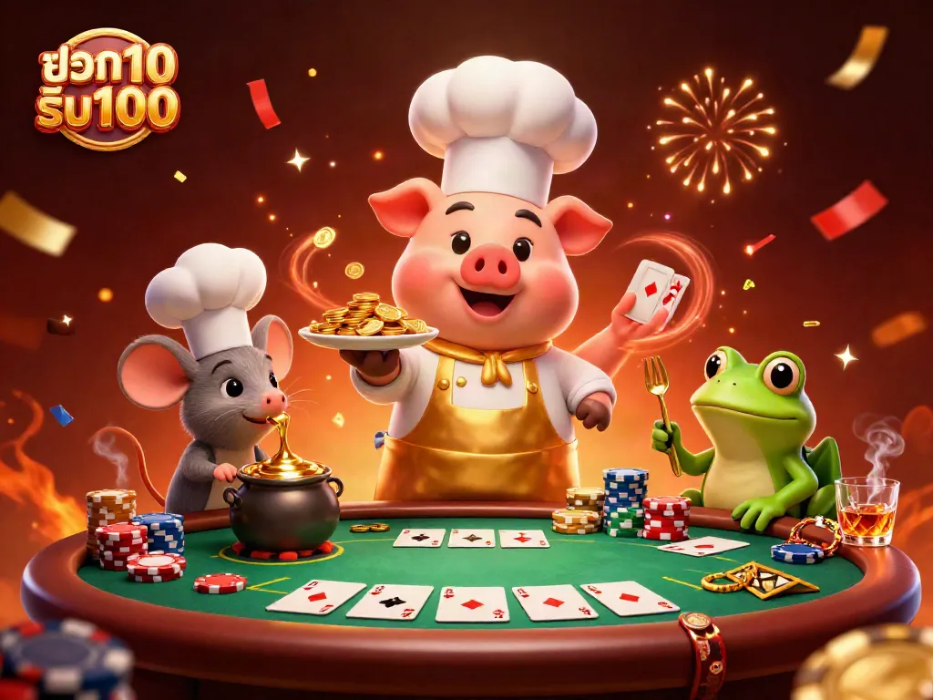 โปรโมชั่นฝาก10รับ100 บนเว็บไซต์คาสิโนที่น่าสนใจ เต็มไปด้วยเงินทองและการเฉลิมฉลอง
