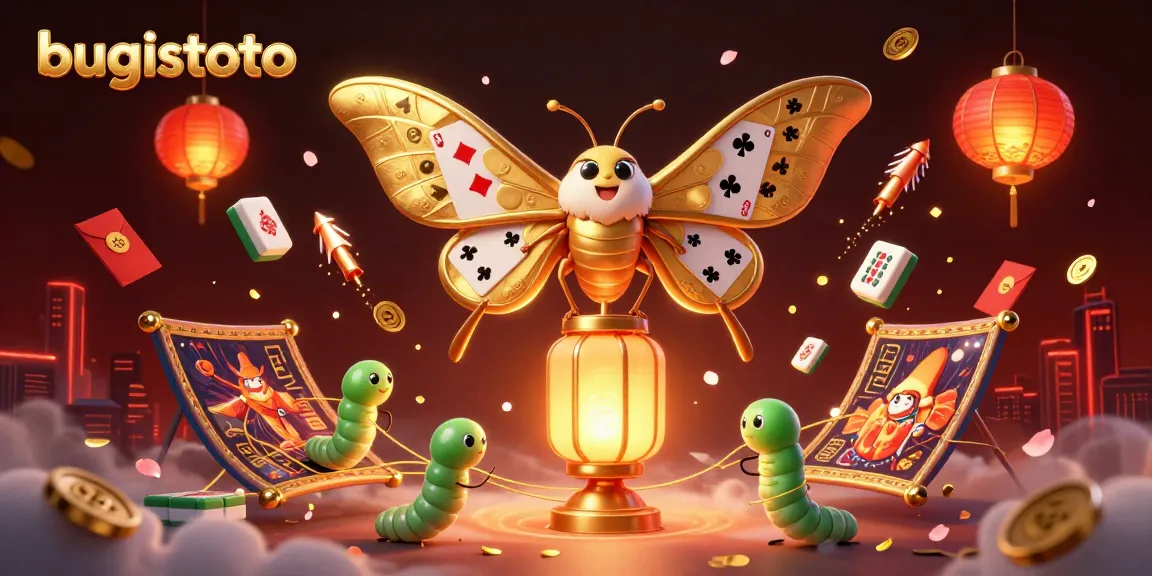 Experience winning moments with bugistoto in a vibrant 3D casino scene filled with dynamic elements.