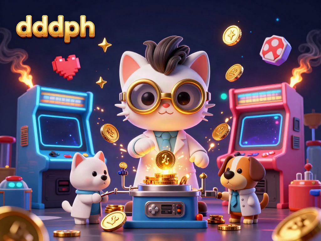 Experience the thrill of dddph with this vibrant, 3D cartoon casino scene featuring unique gaming elements.