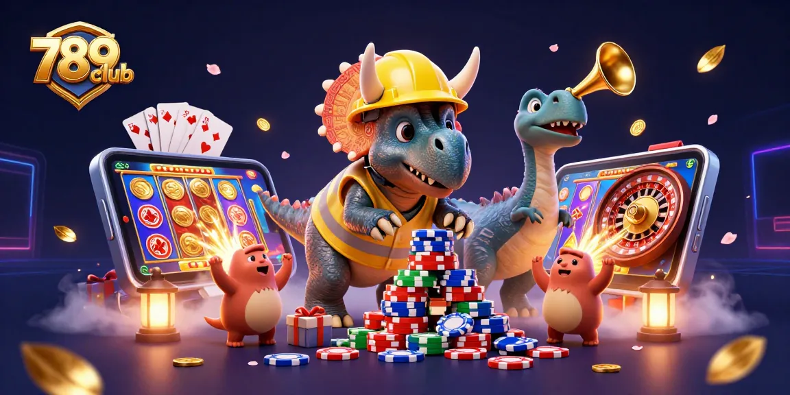 Play exciting games at 789club, where vibrant poker chips and colorful slots come to life.