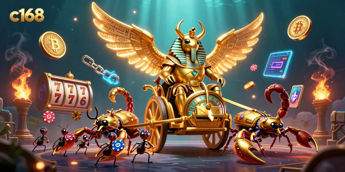 Engage in thrilling gameplay at C168 with a vibrant 3D depiction of a casino adventure.