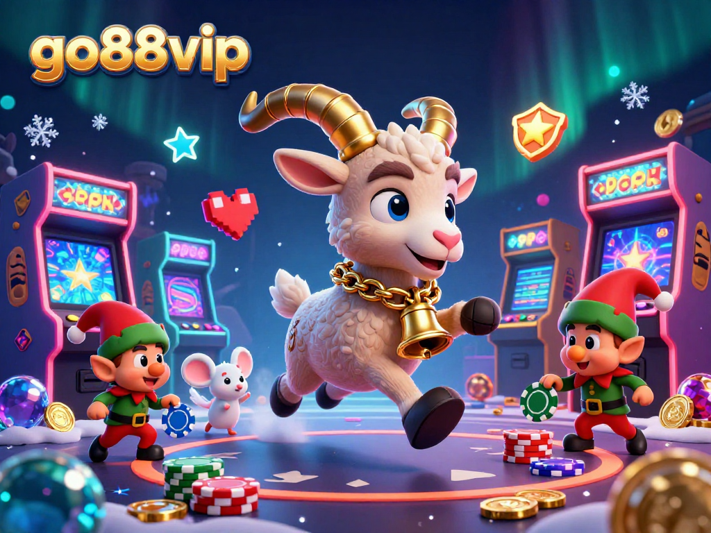 Experience the thrills at the go88vip casino with Krampus, elf gremlins, and angel mouse in action!