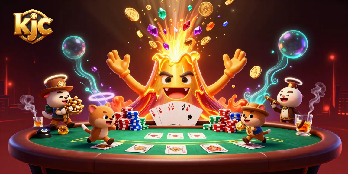 Experience the triumph of kjc in this vibrant casino scene filled with treasures and excitement.