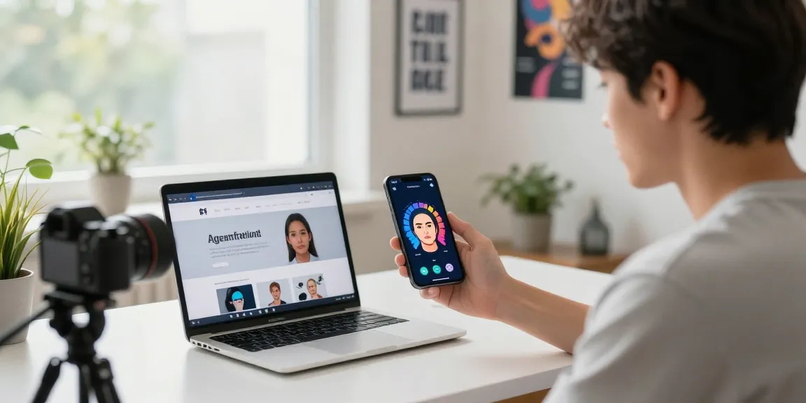 Discover how old do I look by utilizing a facial recognition app on smartphone in a bright and engaging environment.