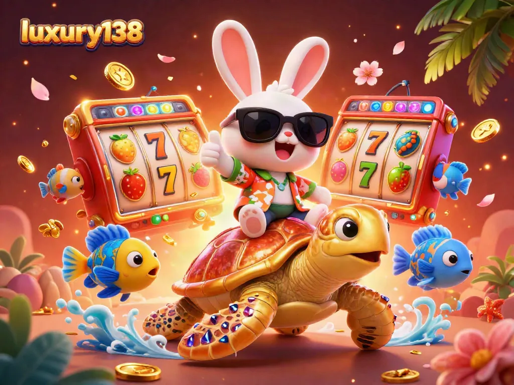 Mainkan permainan kasino di luxury138 dengan kelinci keberuntungan dan penyu emas yang beruntung!