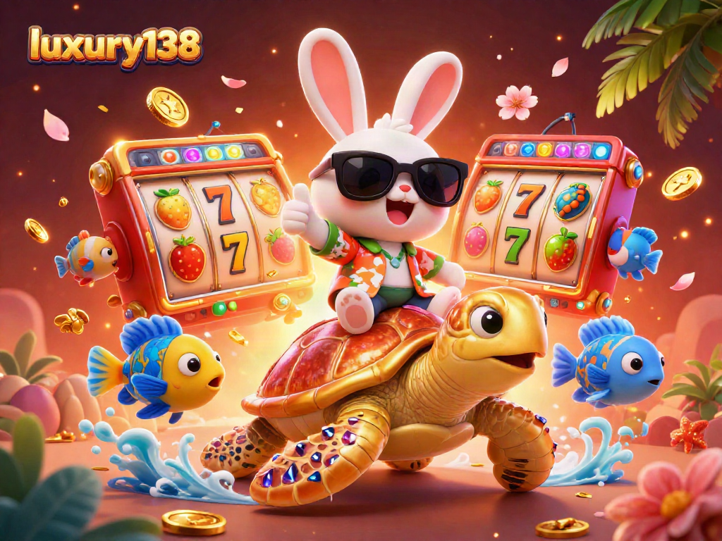 Mainkan permainan kasino di luxury138 dengan kelinci keberuntungan dan penyu emas yang beruntung!