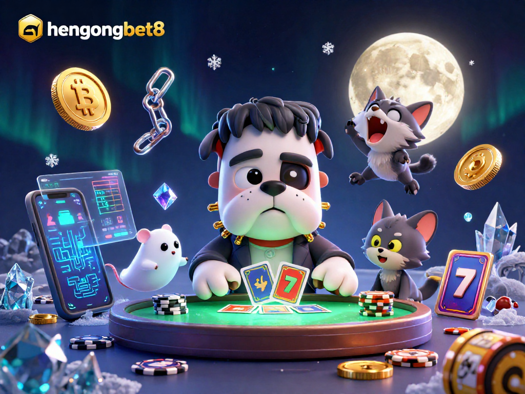 Experience thrilling casino action with the hengongbet8 3D scene showcasing vibrant crypto elements and exciting gameplay.