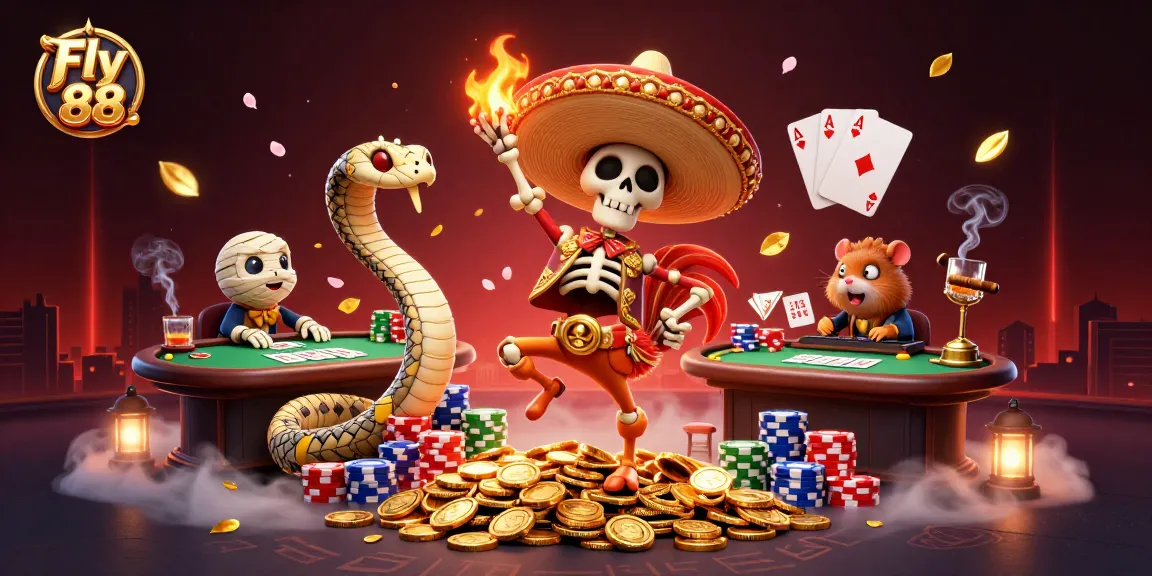 Experience thrilling wins with Fly 88 in this vibrant 3D casino scene.
