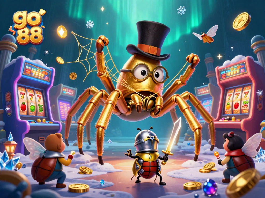 Engage with go 88 in this 3D illustration capturing vibrant casino excitement and dynamic gaming elements.