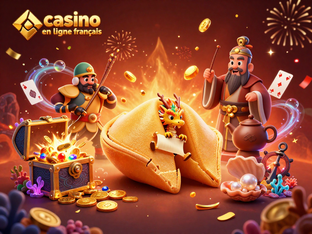 Jouez à un casino en ligne francais avec des trésors, des dragons sages et des guerriers en action.