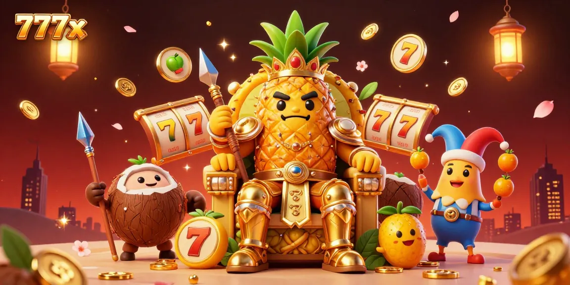 Experience the excitement of 777x with engaging slot games and vibrant casino illustrations illustrating a lively atmosphere.