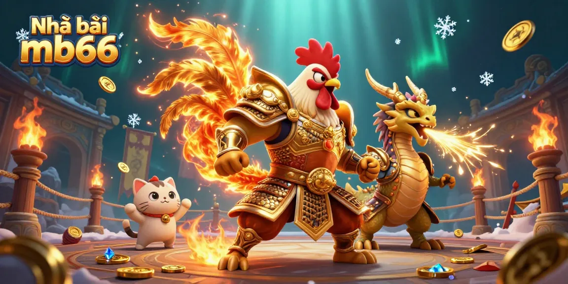 Engage with Nhà cái mb66 in an exciting 3D cartoon casino atmosphere, featuring colorful characters and elements.