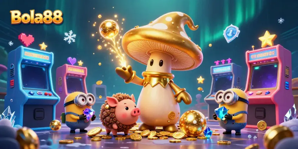 Experience thrilling magic with Bola88 in a vibrant casino adventure scene.