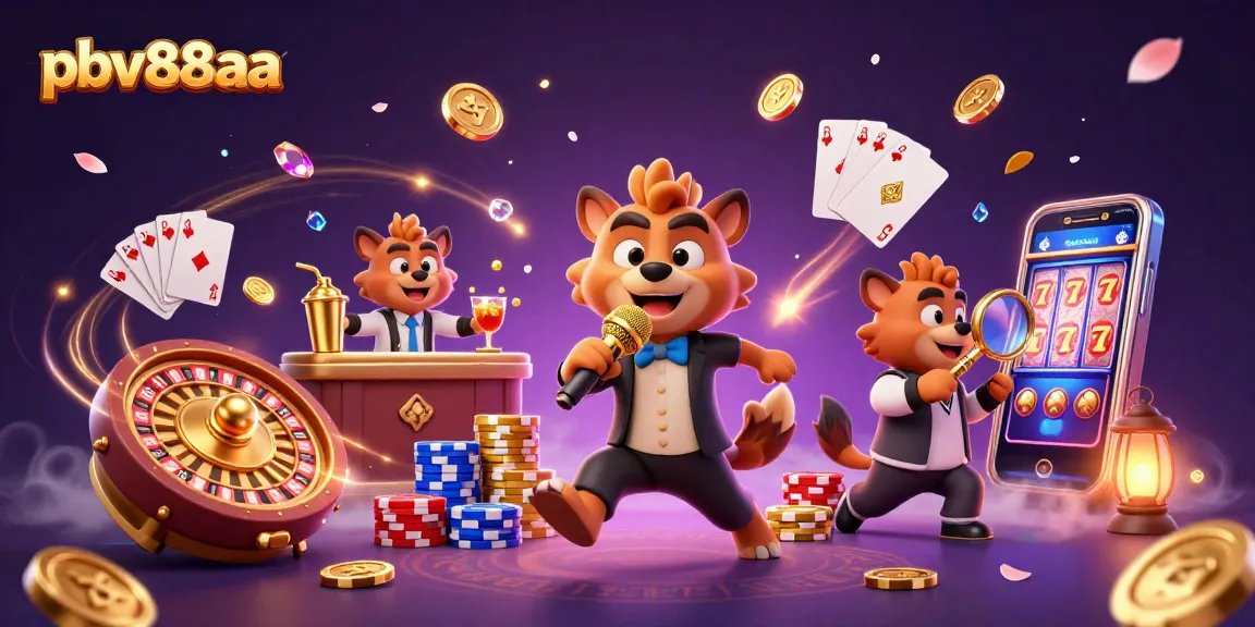 Experience the excitement of pbv88aa with lively casino hyenas in an engaging comedy club setting.